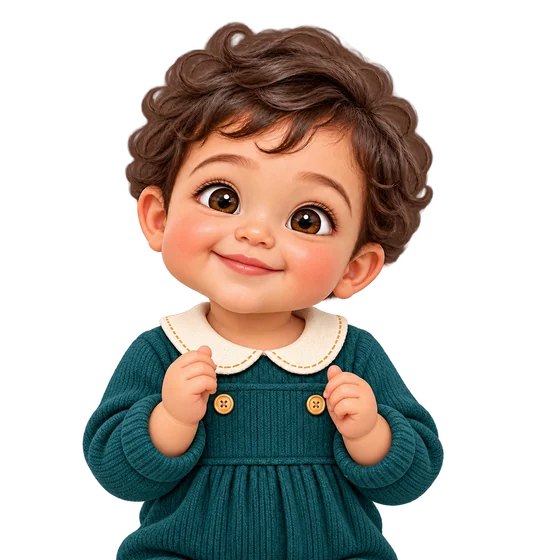کودک صفحه خانه با حالت ذوق‌زده